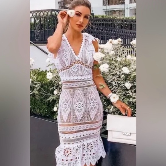 Michael Kors Dresses & Skirts - Michael Kors White Lace Dress